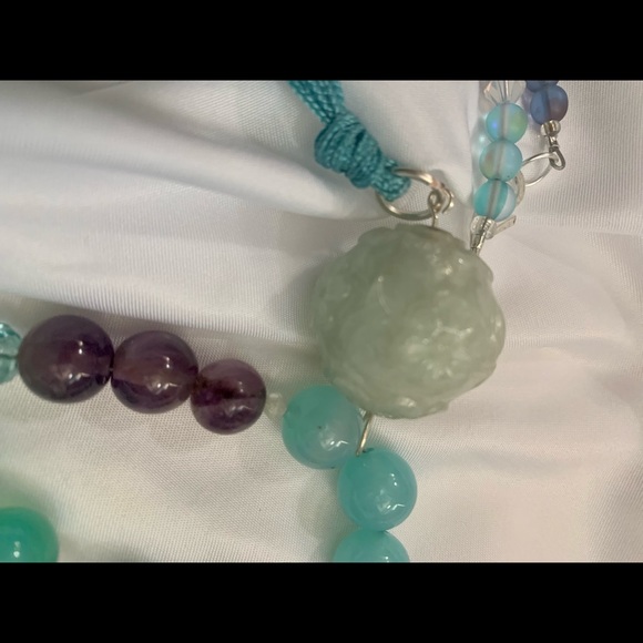 108 Bead Gemstones Handmade Mala Prayer Necklace - Picture 7 of 13
